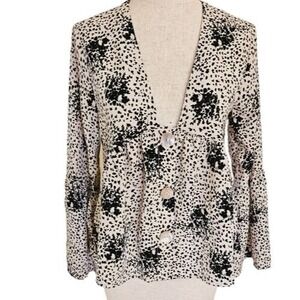 Anthropologie Polkadot Print top size S bell sleeve Million